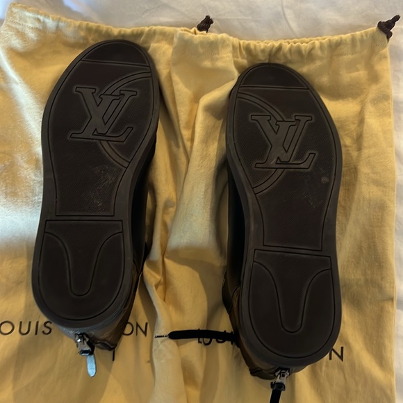 Louis Vuitton men’s monogram MACASSAR high top sneaker (MS 0134) size 12US - Picture 6 of 6